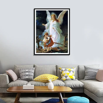 Evershine Dimanta Krāsošana 5D Portrets Rokdarbi Dimanta Izšuvumi Eņģelis DIY Fāzēm Rhinestones Mākslas Jaunas Ielidošanas Dekori Mājas