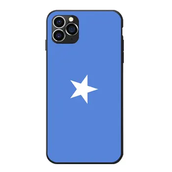 Ja Somālijas Somālijā Valsts Karoga Mētelis Ieroču Tēma Mīksto TPU Black iPhone 6 7 8 S XR X Plus 11 Pro Max Pielāgota