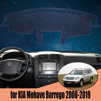 Auto Iekšējā Paneļa Vāciņu Capet Cape par KIA Mohave Borrego 2008-2019 Dashmat Saulessargs Pad Cover Dash Mat