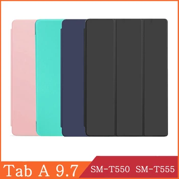 Tablet Case for Samsung Galaxy Tab 9.7. GADAM SM-T550 SM-T555 Būtiska Pārsegu Cartton Krāsošana Triecienizturīgs Silikona Coque