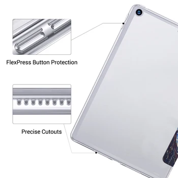 Tablet Case for Samsung Galaxy Tab 9.7. GADAM SM-T550 SM-T555 Būtiska Pārsegu Cartton Krāsošana Triecienizturīgs Silikona Coque