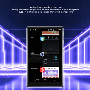 4 Collu Full HD Ekrāna MP4 Player, WiFi, Android 6.0 MP3/4 2+16GB Bluetooth 5.0 Sazinieties Mūzikas Atskaņotājs, FM Radio