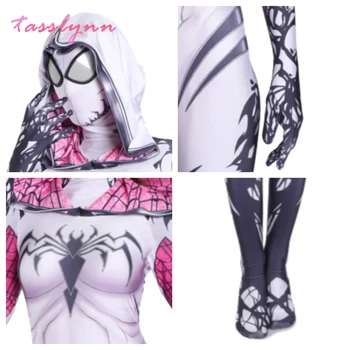 Amazing Spider Kostīmu Anime Cosplay Sexy Inde Gvena Steisija Cosplay Halloween Tērpi Sievietēm Supervaronis Spider Meitenes Tērps