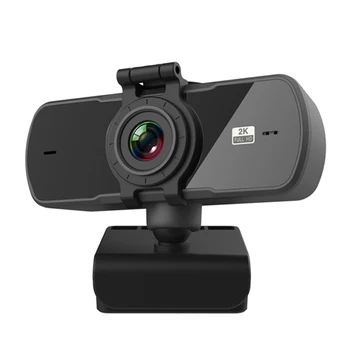 Jaunas Auto Fokusu 1080P 2K HD tīmekļa Kamera Ar Mikrofonu Grozāms DATORA Darbvirsmas Web Kameras Cam Mini Datoru WebCamera Cam Video Ierakstīšanas Darbu