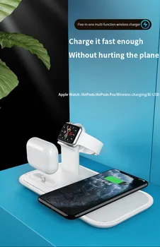 3 In 1 Ātru Bezvadu Lādētājs Iphone, Huawei Xiaomi Samsung Telefoni, Apple Austiņas Skatīties Uzlādes Bāzes Apple Skatīties Karstā