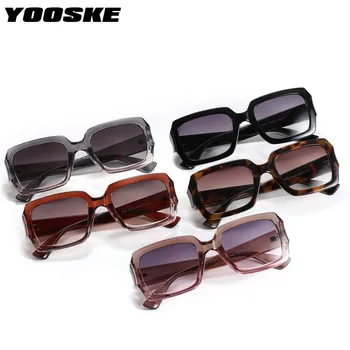 YOOSKE Retro Laukumā Saulesbrilles Sievietēm, Vīriešiem Luksusa Slīpumu, Žalūzijas, Saules Brilles Dāmas Pelēka Rozā Eyeglassese Brilles UV400