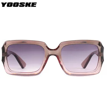 YOOSKE Retro Laukumā Saulesbrilles Sievietēm, Vīriešiem Luksusa Slīpumu, Žalūzijas, Saules Brilles Dāmas Pelēka Rozā Eyeglassese Brilles UV400