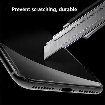 Sprādziendrošas Segtu Šķiedras Stikla Keramikas Pārklājumu IPhone 12 Mini 11 Pro XR XS Max X 8 7 6 Plus Full Screen Protector