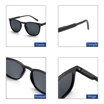 Vintage Laukumā Mens Polarizētās Saulesbrilles, Klasiskās, Braukšanas Nianses, Sporta, Saules Brilles Vīriešiem Retro Ieplests UV400 Oculos Vīrietis