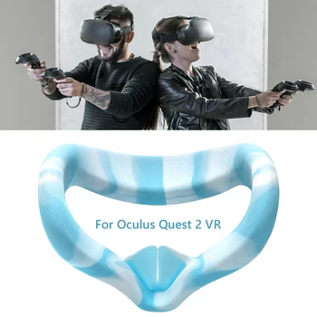 Silikona Acu Maska Segtu Spilventiņu Oculus Quest 2 VR Austiņas, Elpojošs Anti-sviedri Gaismas Pretbloķēšanas Acu aizsegs, Lai Oculus Quest2