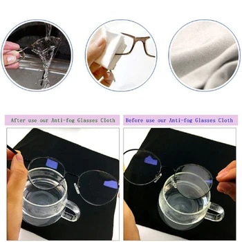 10pcs Universālā Vīrieši Sievietes Anti Miglas Noslaucīt Atkārtoti Auduma Brilles Peldēt pasākumi gājējiem tālākā Aizsargbrilles Unisex Brilles, Lēcu Audumu