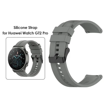 Silikona Aproce Band Nomaiņa Aproce Siksnu Huawei Smart Gumijas Skatīties Joslas GT2 Pro 2e Mīksto Watchband