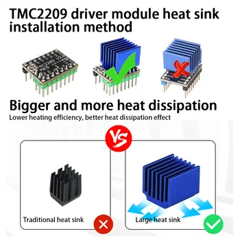 Sākotnējā MKS TMC2209 2209 Stepper Motor DriverFor SGen_L Gen_L Robin Nano StepStick 2,5 A UART ultra silent 3d printera daļas