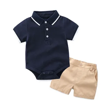 Ir 2021. Vasarā Jaunu Stilu Zēns, Zīdaiņu Apģērbs Polo Krekls Bērnu Drēbes, T-krekli, Gadījuma Šorti Bikses Apģērbu Komplekti Tracksuit Bebe Bodysuit