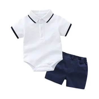 Ir 2021. Vasarā Jaunu Stilu Zēns, Zīdaiņu Apģērbs Polo Krekls Bērnu Drēbes, T-krekli, Gadījuma Šorti Bikses Apģērbu Komplekti Tracksuit Bebe Bodysuit