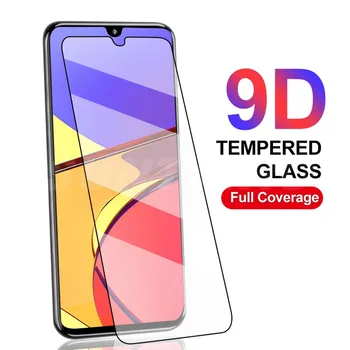 9D Rūdīta Stikla Samsung Galaxy A51 A71 A80 A90 Ekrāna Aizsargs, Stikla A70 A50 A60 A40 A30 A20E A10 Aizsardzības Stiklu