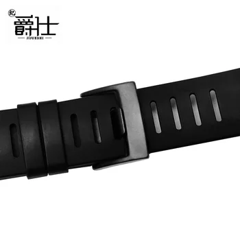 Mīksts Silikona Watchband Black Speciāls Interfeiss Aproce Nomaiņa Josta Suunto Core Sērijas Gumijas Sporta Pulksteņu Ķēdes