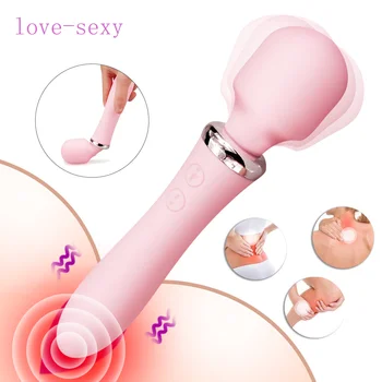 Spēcīgs Burvju Nūjiņu Vibrators, Seksa rotaļlietas Sievietēm, AV stick Klitora Stimulators G-Spot Vibrators Vibrējošo Dildo Pieaugušo Seksa Produkti