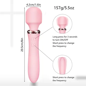 Spēcīgs Burvju Nūjiņu Vibrators, Seksa rotaļlietas Sievietēm, AV stick Klitora Stimulators G-Spot Vibrators Vibrējošo Dildo Pieaugušo Seksa Produkti