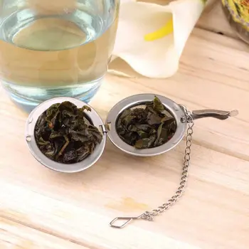 Tējas Infuser Nerūsējošā Tērauda Sfērā Acs Tējas Sietiņš Kafijas Herb Spice Filtrs Difuzoru Rīkoties Tējas Bumbu Atkārtoti Drošas Slēdzenes