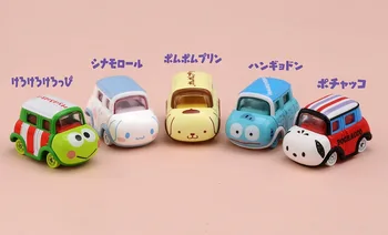 TAKARA TOMY Sakausējuma Auto Bērnu Rotaļlietu Sanrio Hello Kitty Rotaļlietas Bērniem Lējumiem 1/64 Tomica Ierobežots Vintage Neo Mini Karstā Zēni Dāvanas