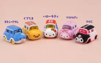 TAKARA TOMY Sakausējuma Auto Bērnu Rotaļlietu Sanrio Hello Kitty Rotaļlietas Bērniem Lējumiem 1/64 Tomica Ierobežots Vintage Neo Mini Karstā Zēni Dāvanas