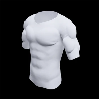 Spilventiņi Krūšu Viltus Muskuļu Vīriešu Neredzams ABS Shaper Mīkstu Vīriešu Aizsardzības Sūklis Pastiprinātājs T-krekls