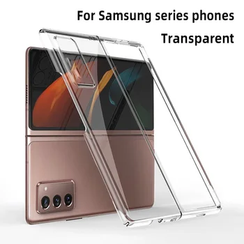 Tīru krāsu caurspīdīgu telefonu gadījumā Samsung S10 a70 s20 s21plus Ultra Piezīme 10 20 ultra Aizsardzības apvalks