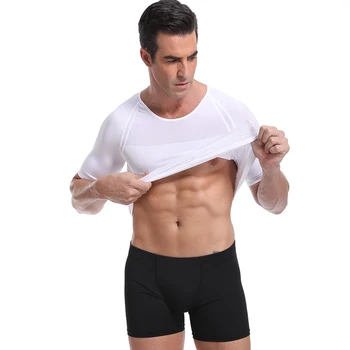 Classix Vīriešu Ķermeņa Tonizēšana T-Krekls Slimming Body Shaper Korektīvo Stāju Vēdera Kontroles Kompresijas Cilvēks Modelēšana Apakšveļas Korsete