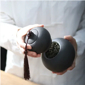Divu mārciņu ķirbis tējas pods keramikas noslēgtā katlā aptuvenu keramikas retro dubultā radošo tējas katlā uzglabāšanas tvertnes