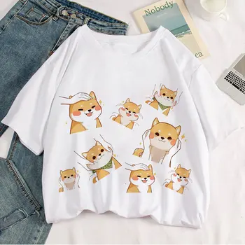 Kaķis Kawaii Grafiskais Izdrukāt T-krekls Sievietēm Tee Harajuku Estētisko Balts Tops Gadījuma Tshirt Ir 2021. Jaunu Vasaras Modes Y2k Sieviešu T Krekls