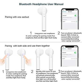 I7s TWS Bezvadu Austiņas Bluetooth 5.0 Austiņas Sporta Earbuds Austiņas Ar Mic Power Bank Viedtālrunis Android ar IOS Turētos