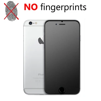 Nav Fingerprint Screen Protector for iPhone 7 8 6 6S Plus XR XS X 5 5S SE Matēta Rūdīta Stikla iPhone 11 12 Pro Max 12 Mini