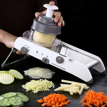 Regulējams Nerūsējošā Tērauda Multi-function Dārzeņu Griezējs Virtuves Piederumi Sasmalcinātu Dārzeņu Nazis Kartupeļu Rīve