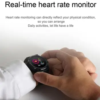 Krāsains Liels Ekrāns Smart Skatīties Sirdsdarbības Monitoringa rokas Pulkstenis Sports Fitness Tracker Aproce IP67 Waterproof Vīriešiem Sievietēm