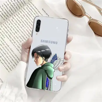 Uzbrukums Titan anime Telefonu Gadījumā Pārredzama Samsung s9 s10 s20 Huawei honor P20 P30 P40 xiaomi piezīme mi 8 9 pro lite plus