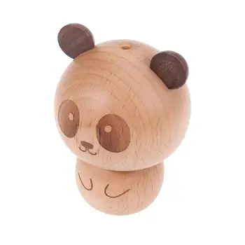 Radošā Zobu Bakstāmo Pudele Koka Panda Vienreizējās Zobu Cērtes Turētājs Jautri Rieksts Elm Zobu Bakstāmo Cute Karikatūra Zobu Bakstāmo Jar