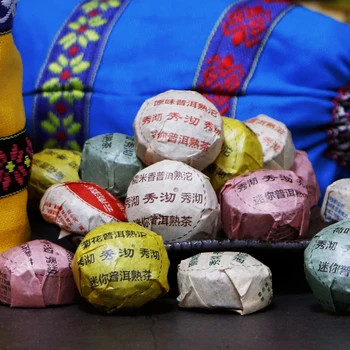 50gab 10 Dažādi Aromāti 2019 Mini Yunnan Pu-erh Tēja Ķīniešu Pu-erh Tēja, Chai ar Dāvanu Maisu