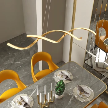 LICAN Modernu Led Pendant Gaismas Dzīvojamā istaba, Virtuve Lamparas De Techo Colgante Moderna Chrome Zelta Gaismeklis Kulons Lampas
