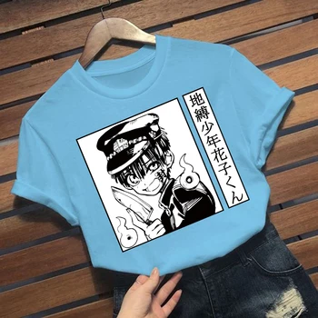 Japāņu Anime, Tualete-Pienākums T Krekls Kawaii Vasaras Topi Karikatūra Harajuku Hanako Grafikas Tees Unisex Plus Lieluma Tshirt