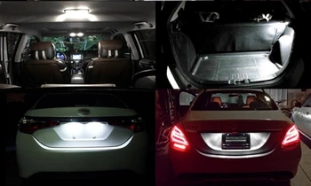LED Auto Gaismas Signāls, Lampu Pozīcijas Gaismas C3 W5W T10 Led Dome Gaismas Py21W Led Oranža W21 Led Fiat Multipla Toyota Yaris