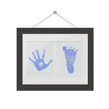 Droša netoksiska Jaundzimušo Bērnu Pēdas Handprint Nav Touch Ādas Inkless Tintes Spilventiņi Komplekti Rokas, Pēdas Piemiņai Baby Dāvanu Dekori