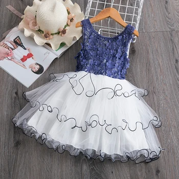 Puķu Meitenes Kleita Vasaras Ikdienas Valkāšanai Baby Girl Apģērbu Bez Piedurknēm, Ar Ziedu Rakstu Kāzu Kleitu Elegants Princese Kleita Bērnu Apģērbs