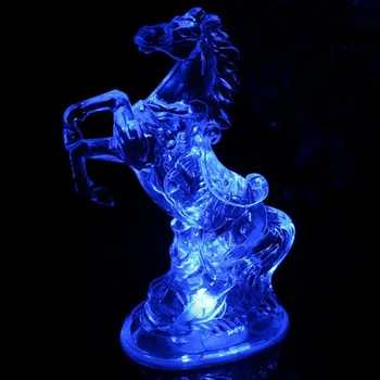 7 krāsu maina akumulatora led gaismas akrila gulbis zirgu pāris delfīnu princese LED nakts gaisma Ziemassvētku guļamistaba dekorēšana dāvanu