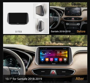 1280*720 IPS Ownice Android 10.0 Auto Radio Atskaņotāju Hyundai Santafe 2018 - 2019 GPS 2 Din Auto Audio Sistēmas Stereo 6G 128G