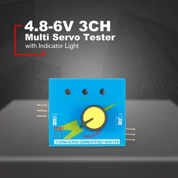 Multi Servo Testeri 4.8-6V ar Indikatoru 3CH ECS Konsekvenci Speed Controler Jauda CCPM Master Pārbaudītājs RC Dūkoņa Daļas