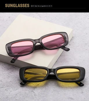 Ir 2021. Kvadrātveida Saules Brilles Luksusa Zīmolu Ceļojumu Mazs Taisnstūris Saulesbrilles Vīriešiem, Sievietēm, Vintage, Retro Oculos Lunette De Soleil