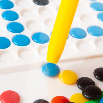 Krāsains Montessori Magnētiskā Tērauda Lode, rasējamais Dēlis Izglītības Rotaļlieta, Rakstot Šaha DIY Radošo Krelles, Rakstot galda Spēles Rotaļlietas