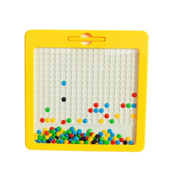 Krāsains Montessori Magnētiskā Tērauda Lode, rasējamais Dēlis Izglītības Rotaļlieta, Rakstot Šaha DIY Radošo Krelles, Rakstot galda Spēles Rotaļlietas