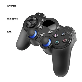 2.4 G Bezvadu Spēļu Kontrolieris Kursorsviru Gamepad USB Uztvērējs PS3 Android TV Box Aveņu Pi 4 Retropie Retrofla